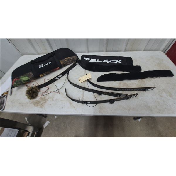 W&W Blackmax 2.0 Carbon Recurve Bow Limbs and Bow Case