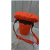 Image 2 : Orange and Green Padded Hunting Seat with Shoulder Strap and Pouch