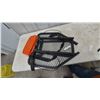 Image 1 : Summit Treestand with Orange Seat Cushion and Black Straps