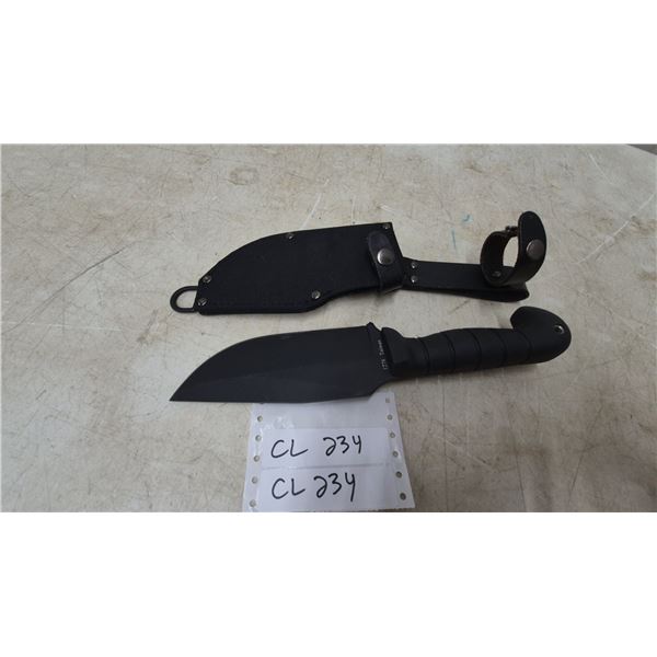 KA-BAR 1278 Big Brother Fixed-Blade Knife with Sheath, 12”