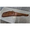 Image 1 : Tooled Leather Rifle Scabbard with Deer and Mountain Scene