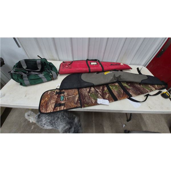 3 Soft Gun Cases and a Cabela's Ammo Bag