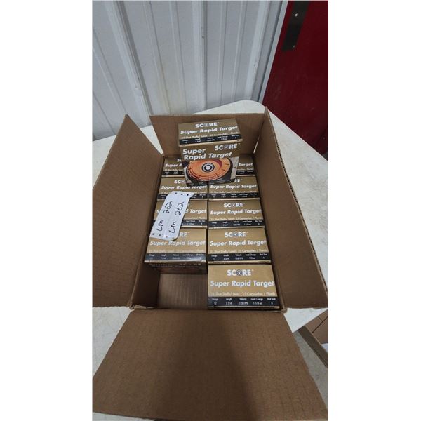 SCORE Super Rapid Target 12 Gauge Shot Shells, 250 Rounds