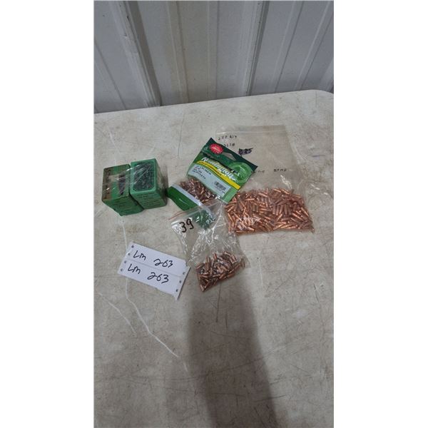 Remington .22 Cal HP and Sierra .22 Cal Match Bullets, for Reloading