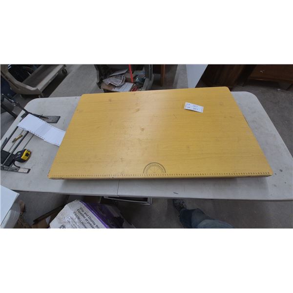 Drafting Board with Folding Stand, Ruler and Protractor Markings