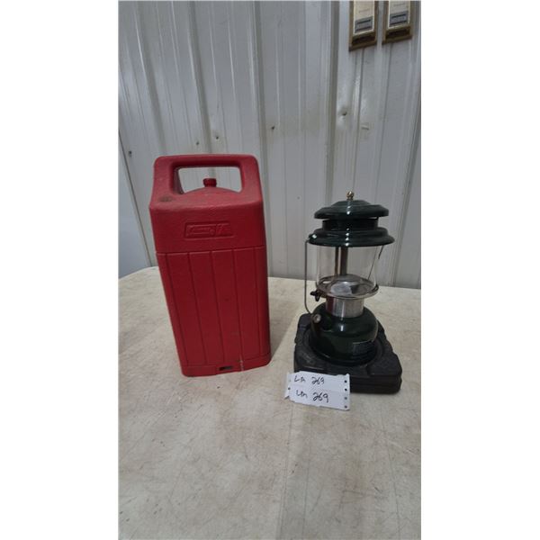 Coleman Lantern and Red Hard Case