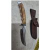 Image 2 : Safari Hunting Knife No. 440, Handmade, with Leather Sheath. Made in Germany.