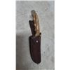 Image 6 : Safari Hunting Knife No. 440, Handmade, with Leather Sheath. Made in Germany.