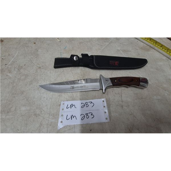 Valor 440 USA Series Fixed Blade Knife and Sheath, 12” Long