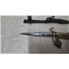 Image 4 : Solingen Hunting Dagger with Antler Handle and Leather Sheath