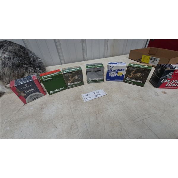 Remington, Federal, and Challenger 20 Gauge Shotgun Shells, 200 Rounds