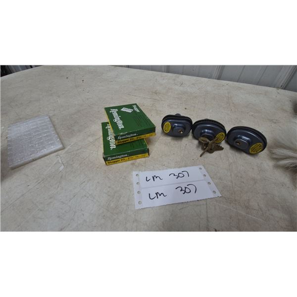 Remington Slugger 20 Gauge Shotgun Shells, 10 Rounds, and 3 Gun Locks