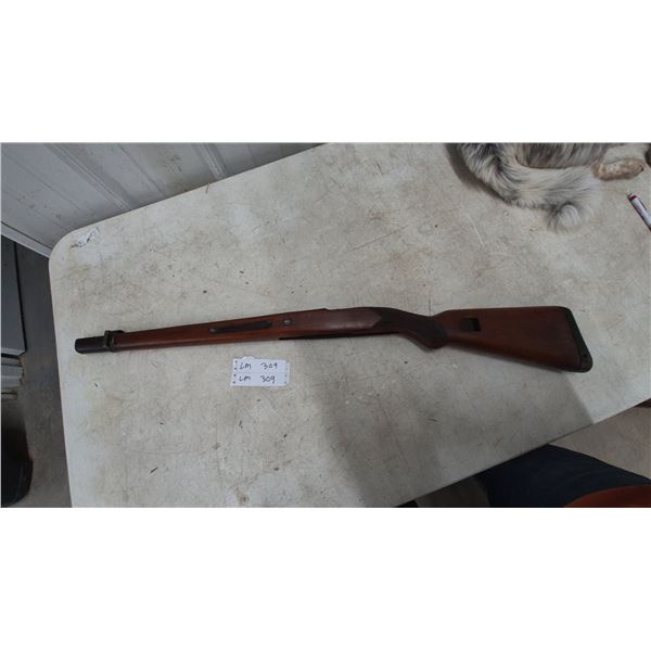 Vintage Mauser M98 Wooden Rifle Stock with Checkered Wrist and Nose Cap