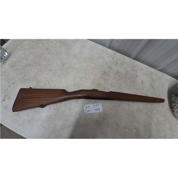 Rifle Stock, Wood, with Buttplate and Sling Swivel