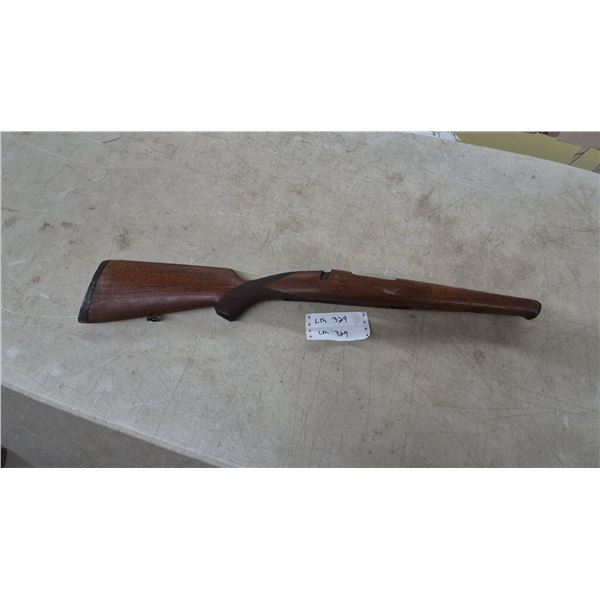 Rifle Stock and Forend, Wood, Checkered Grip, Sling Swivel Studs