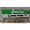 Image 2 : Browning Custom Dacron Bow Strings Display Rack with Metal Sign