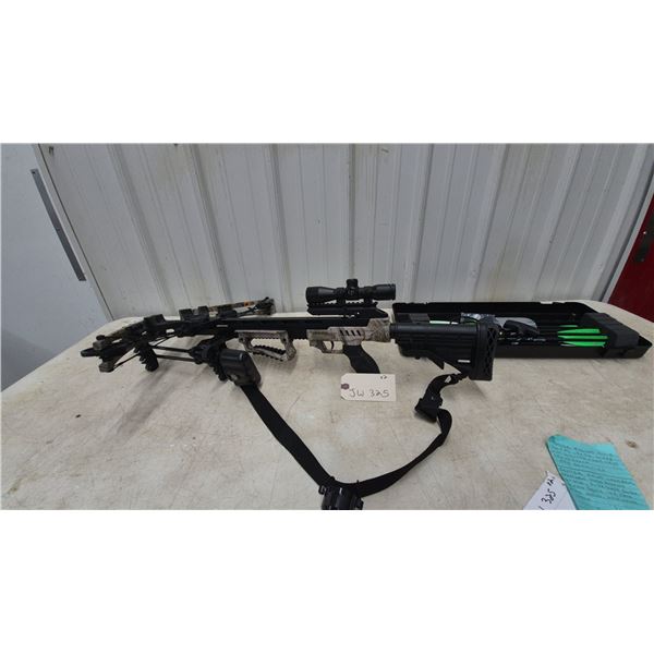 CenterPoint Crossbow with 4×32 Scope, Quiver, and 8 Bolts, New