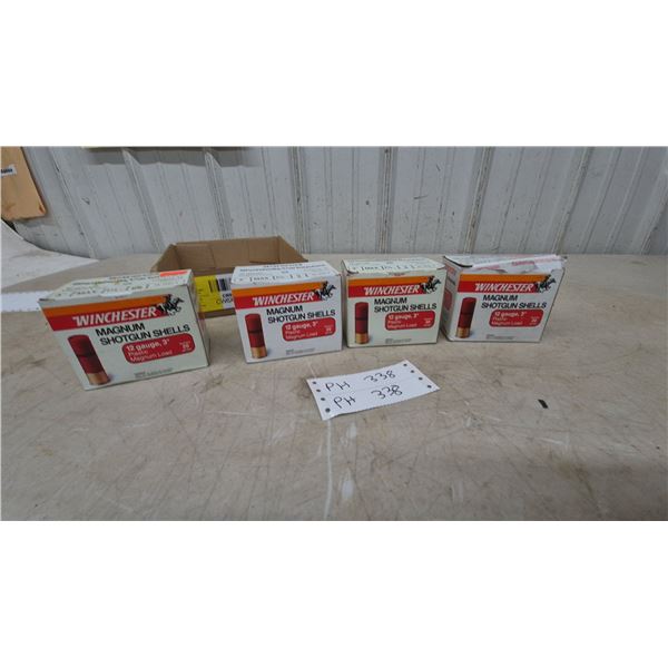 Winchester Magnum 12 Gauge Shotgun Shells, 3” Magnum, 80 Rounds