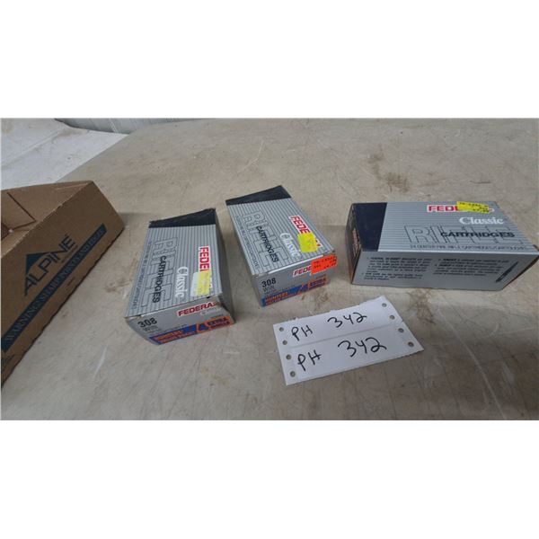 Federal .308 Win. Hi-Shok Soft Point Cartridges, 72 Rounds