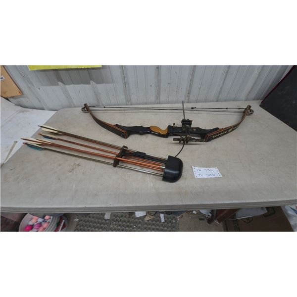 Cougar Magnum Compound Bow with Quiver and 6 Arrows