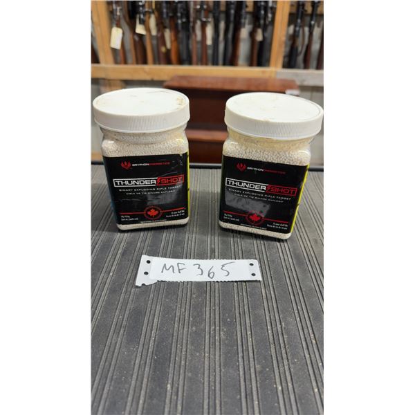 Gryphon Energetics Thunder Shot Binary Exploding Rifle Target, Two 454 g Containers