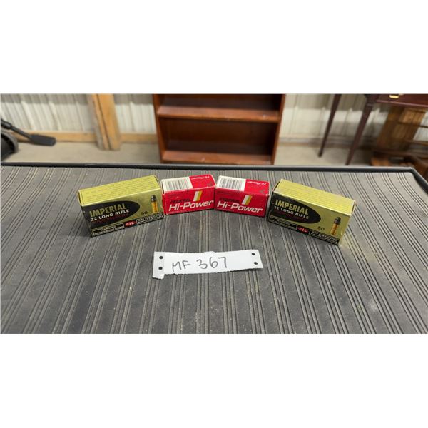 200 Rounds of Ammo - Imperial and Federal Hi-Power .22 LR Cartridges