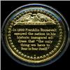 Image 2 : .75oz Franklin Mint PR70 DCAM 24k plated Sterling Silver Round History of the American Presidency F.