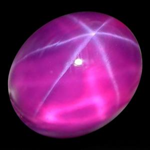 15.7ct Pink Diffusion Star Sapphire Stunning 6 Rays (GEM-23293)