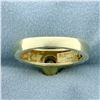 Image 4 : Unique Quilted Design Diamond Solitaire Ring in 14K Yellow Gold