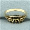 Image 4 : Sapphire and Diamond Ring in 14k Yellow Gold
