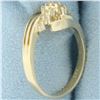 Image 3 : Diamond Spray Ring in 14k Yellow Gold