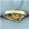 Image 4 : Diamond Spray Ring in 14k Yellow Gold