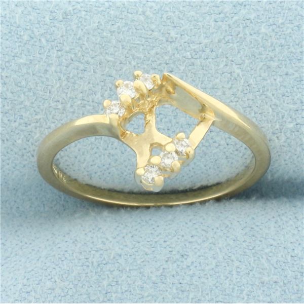 Diamond Ring Enhancer Jacket in 14k Yellow Gold