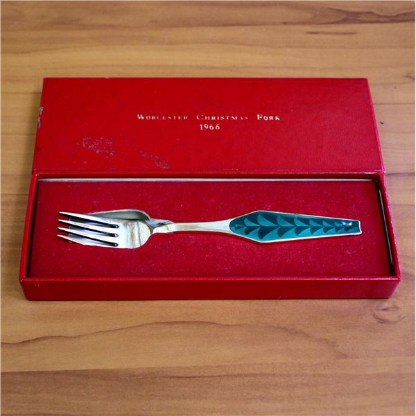 Sorenco Denmark 1966 Sterling Silver Christmas Fork