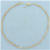 Image 1 : Rope Link Anklet in 14k Yellow Gold