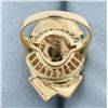 Image 4 : Diamond Ribbon Design Ring in 14k Yellow Gold