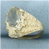 Image 2 : Citrine Solitaire Ring in 10k Yellow Gold