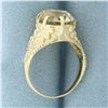 Image 3 : Citrine Solitaire Ring in 10k Yellow Gold