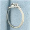 Image 3 : Diamond Moi et Toi Ring in 14k White Gold