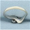 Image 4 : Diamond Moi et Toi Ring in 14k White Gold