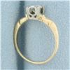 Image 3 : Vintage Diamond Solitaire Engagement Ring in 14k Yellow Gold