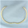 Image 3 : Hinged Twisting Design Bangle Bracelet in 14k Yellow Gold