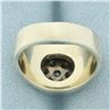 Image 4 : Mens Diamond Target Ring in 14k White Gold