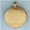 Image 1 : Pocket Watch Locket Case in 14k Yellow Gold