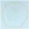 Image 1 : Italian 17 Inch Snake Link Chain Necklace in 14k Yellow Gold