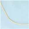 Image 2 : Italian 17 Inch Snake Link Chain Necklace in 14k Yellow Gold