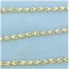 Image 2 : 20 Inch Turkish Link Chain Necklace in 14k Yellow Gold