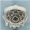 Image 4 : Diamond Starburst Ring in 14k White Gold