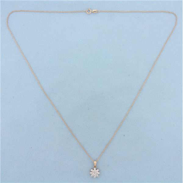 Crown of Light Crown Sun Necklace in 14k Rose Gold