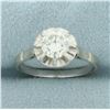 Image 1 : Diamond Solitaire Engagement Ring in 18k White Gold